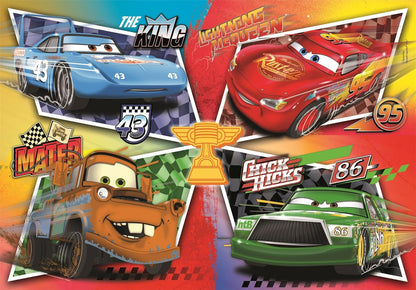 Clementoni - Puzzel voor kinderen, 60 MAXI delen Supercolor, voor kinderen van 4 + jaar, afbeelding van het Cars-karton, cadeau-idee, Made in Italy, 62 x 42 cm, 26332
