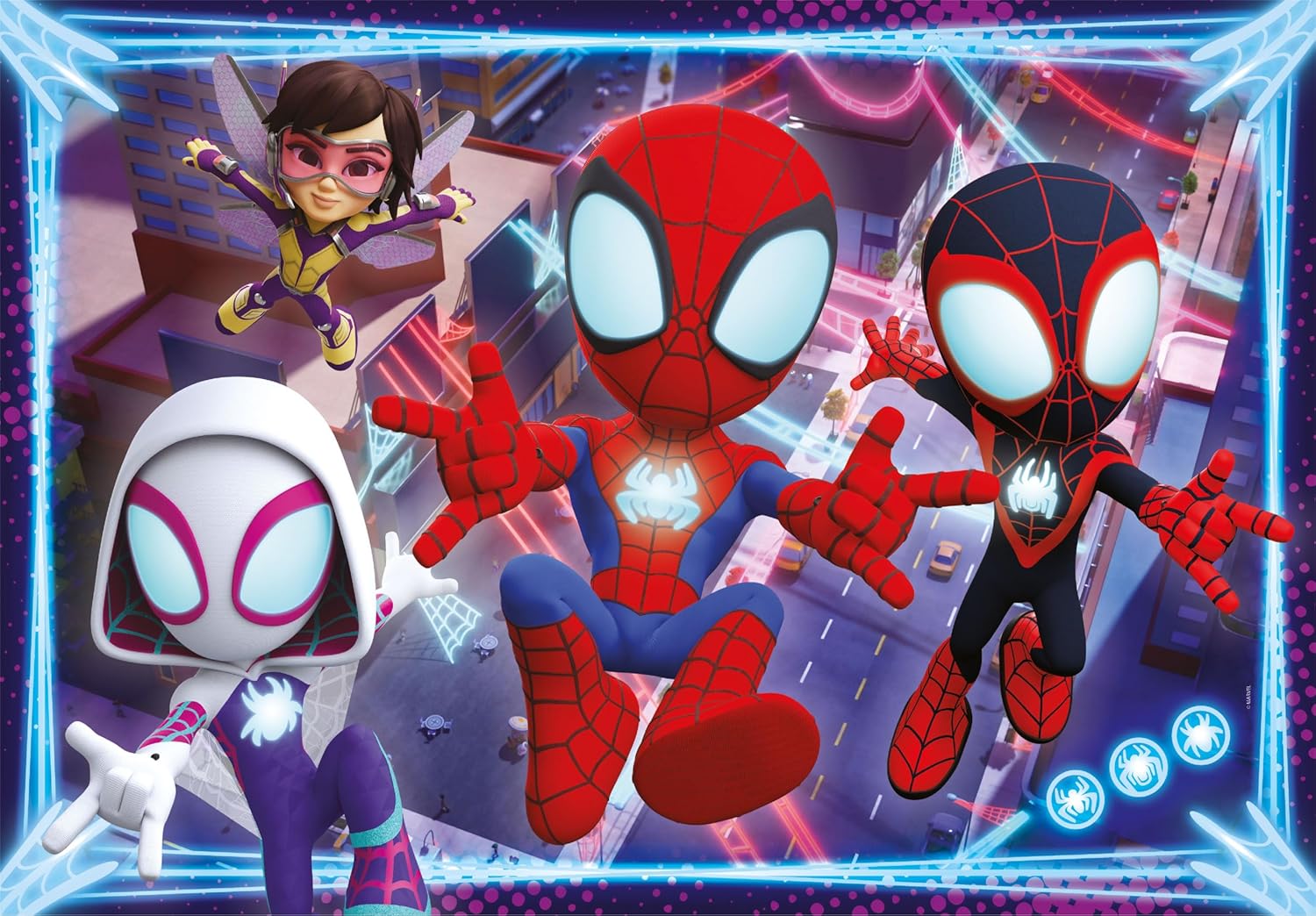 Clementoni Puzzel Spidey and His Amazing Friends 24 Maxi Stukjes - Supercolor Puzzel Voor Kinderen, Gemaakt In Italië 28527
