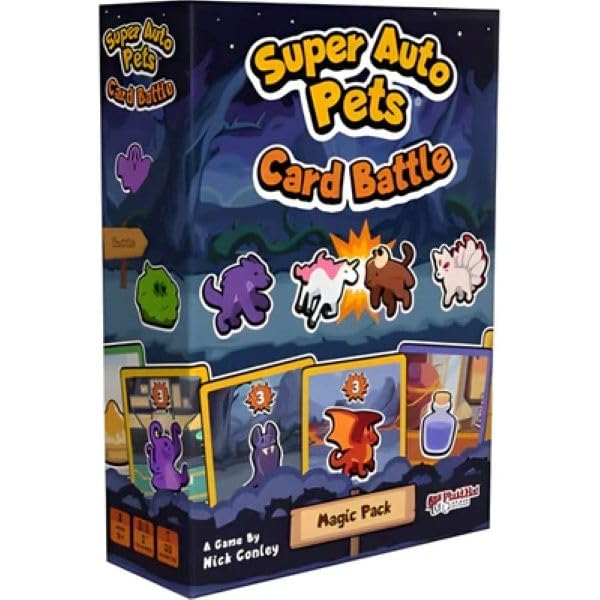 Super Auto Pets Card Battle Magic Pack by Plaid Hat Games | Ages 9+ | Fantasy-Themed 2 Player Strategy Card Game | Mana Resource, Unique Pets & Abilities, Standalone or Expandable Auto Battler