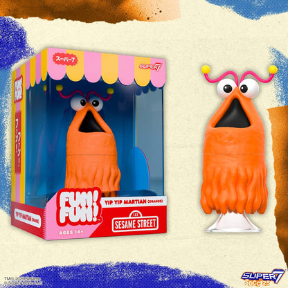 Sesame Street Fun! Fun! Vinyl Figure Yip Yip Martian (Orange) 18 Cm