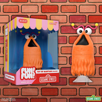 Sesame Street Fun! Fun! Vinyl Figure Yip Yip Martian (Orange) 18 Cm