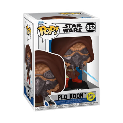 Funko POP! Star Wars: Clone Wars - Plo Koon - Glow in the Dark - Sammelbare Vinylfigur - Geschenkidee - Offizielles Merchandise - Spielzeug für Kinder & Erwachsene - Modellfigur für Sammler