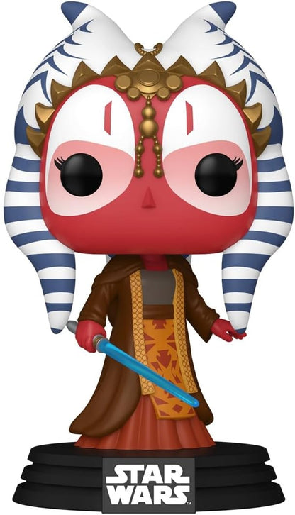 Funko POP! Star Wars: Clone Wars - Shaak Ti - Glow in the Dark - Sammelbare Vinylfigur - Geschenkidee - Offizielles Merchandise - Spielzeug für Kinder & Erwachsene - Modellfigur für Sammler