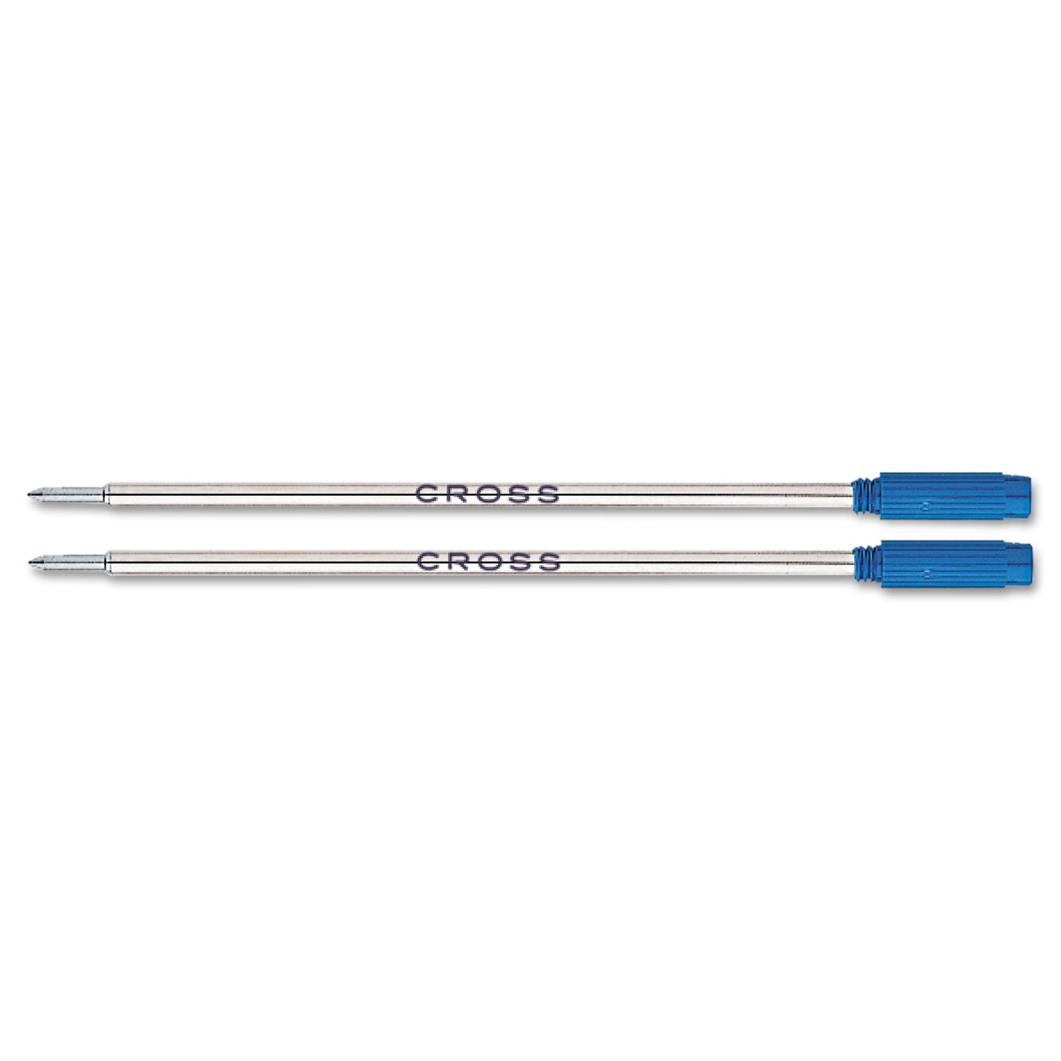 Cross 8511-2 Original Standard Refill for Ballpoint Pens, Medium Point, Suitable for most Ballpoint Pens, 2 Pack, Blue