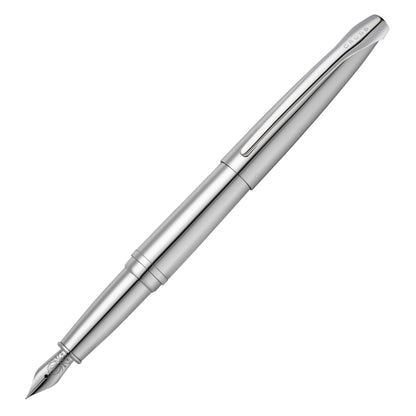 Cross ATX Pure Chrome Fountain Pen with Medium Nib