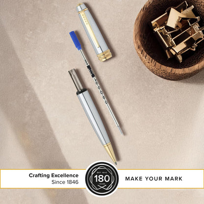 CROSS Ball Pen Refill Standard Broad Blue 8100 – Original Universal Ballpoint Refill in Blue with Broad Nib