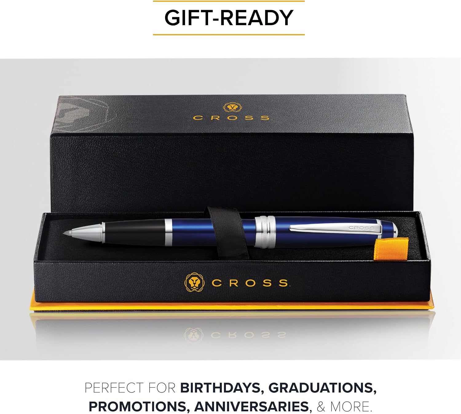 Cross Bailey Blue Lacquer Rollerballl Pen (AT0455-12)