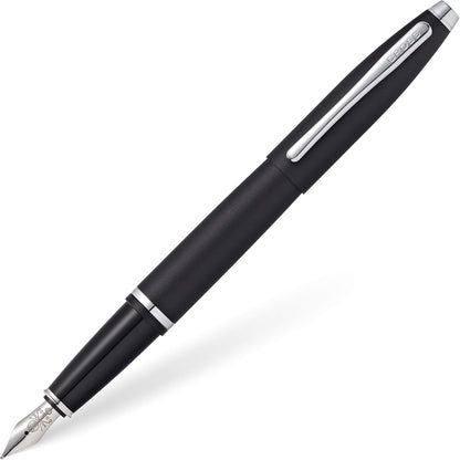 Cross Calais Matte Black Fountain Pen Medium Nib – Gift at0116–14 ms