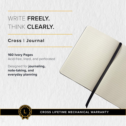 CROSS Medium Premium Ruled Journal - Midnight Blue (16 x 21cm)
