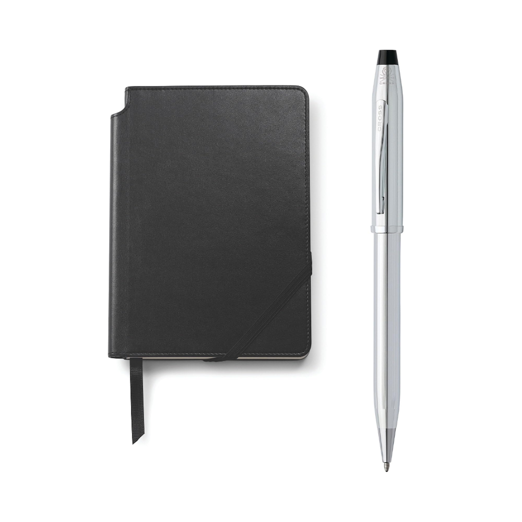 Cross Ballpoint Pen Oil Based Gift Set Century 2 3502WG/1M Chrome with Notebook Genuine Imported