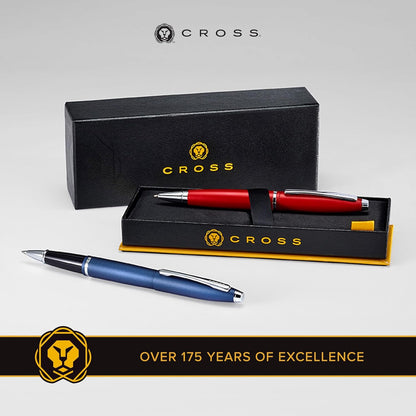 CROSS AT0115-19 Calais Matte Metallic Crimson Rollerball Pen Including Gift Box