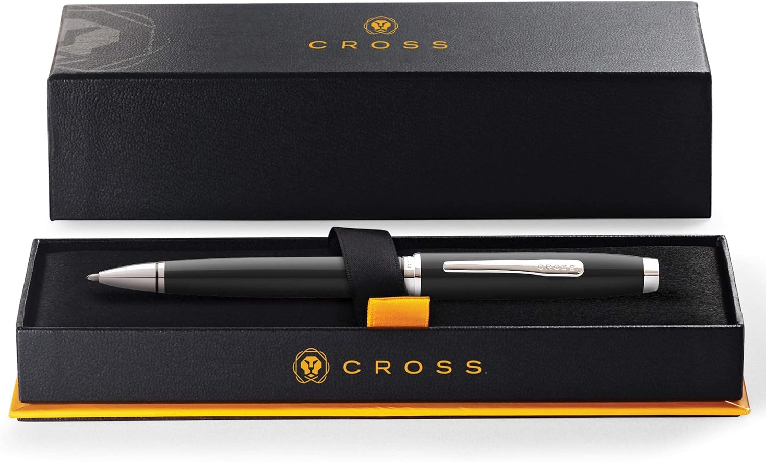 CROSS Coventry Ballpoint Pen (M Line Width Including Gift Packaging) Black/Chrome, Pack of 1