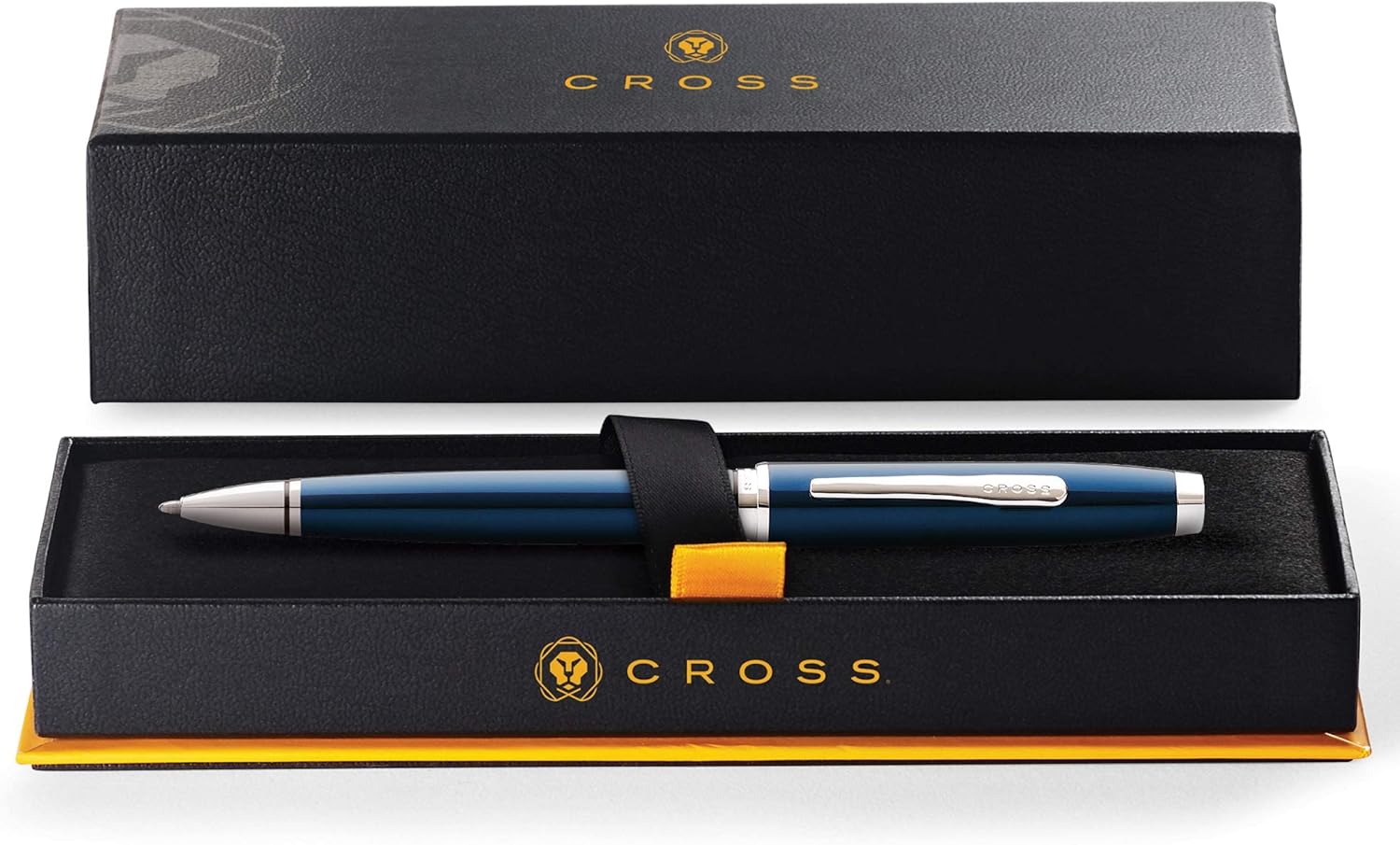 Cross Coventry Ballpoint Pen (Line Width M, Including Gift Packaging) Blue/Chrome, Pack of 1
