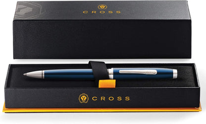 Cross Coventry Ballpoint Pen (Line Width M, Including Gift Packaging) Blue/Chrome, Pack of 1