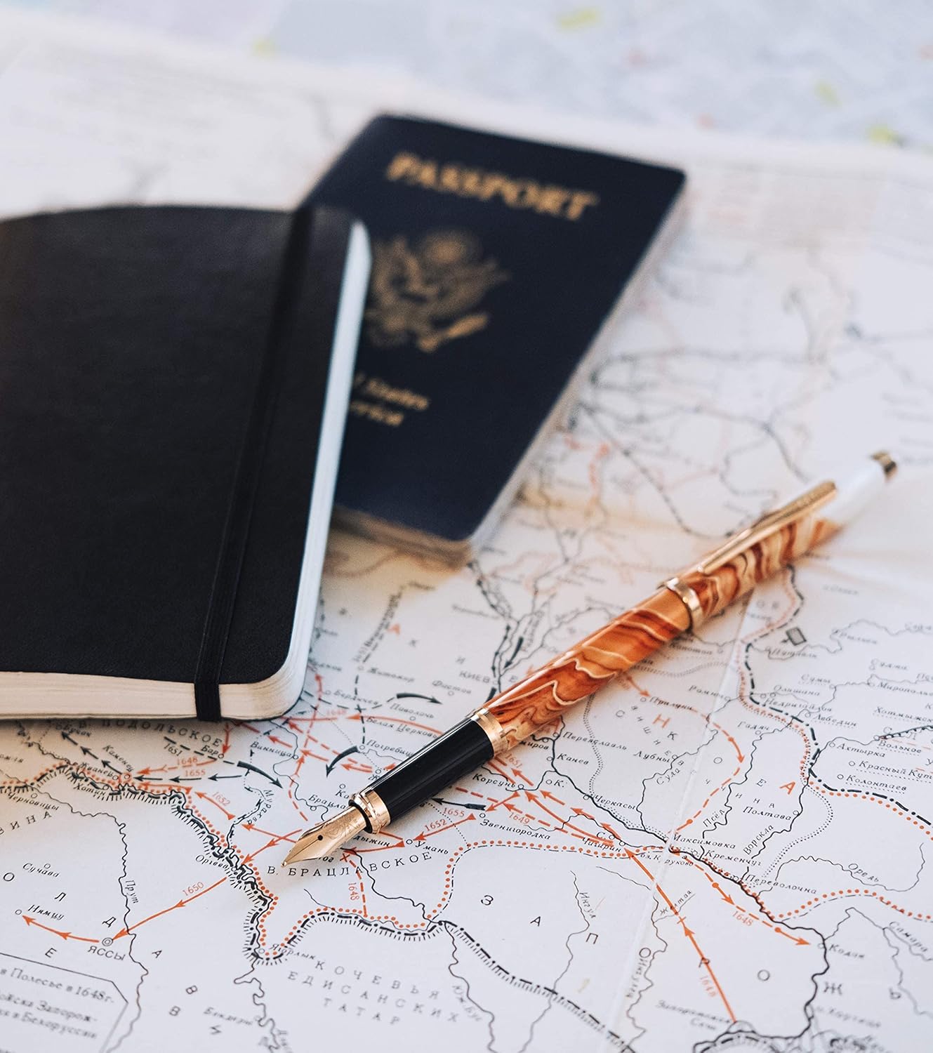 Cross Wanderlust Antelope Canyon - Fountain Pen with Medium Nib incl. Premium Gift Box - Refillable Cartridge Pen