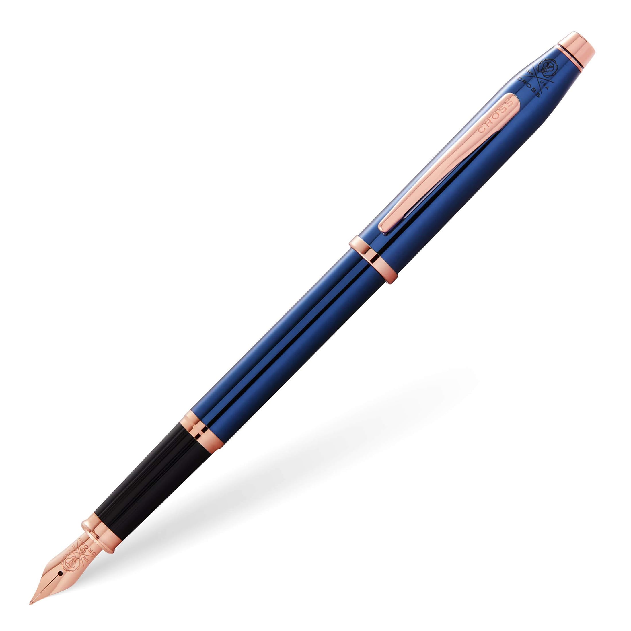 CROSS Century II Translucent Cobalt Blue Lacquer - Fine Nib Fountain Pen