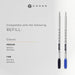CROSS Bailey Light ballpoint pen (line width F, ink colour: black, includes gift box) amber with gold fittings