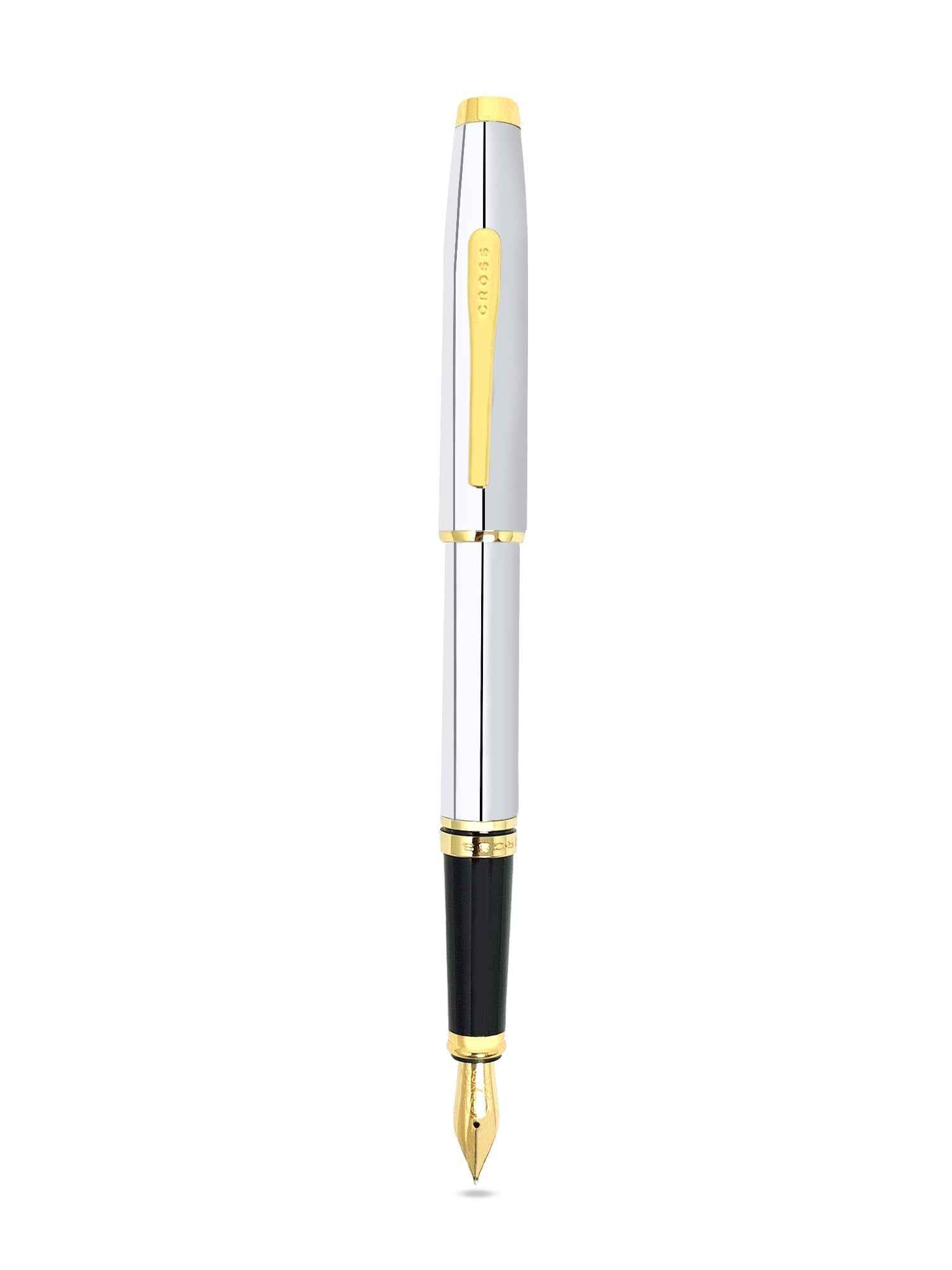 Cross Coventry Polished Chrome with Gold-Tone Fine Nib Fountain Pen