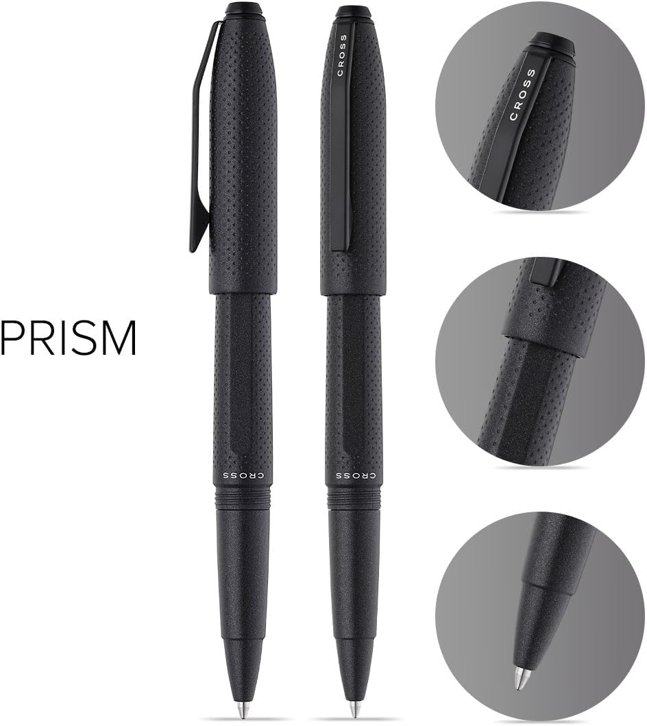 Cross Prism Obsidian Black Resin with Polished Black Appointments Rollerball Pen