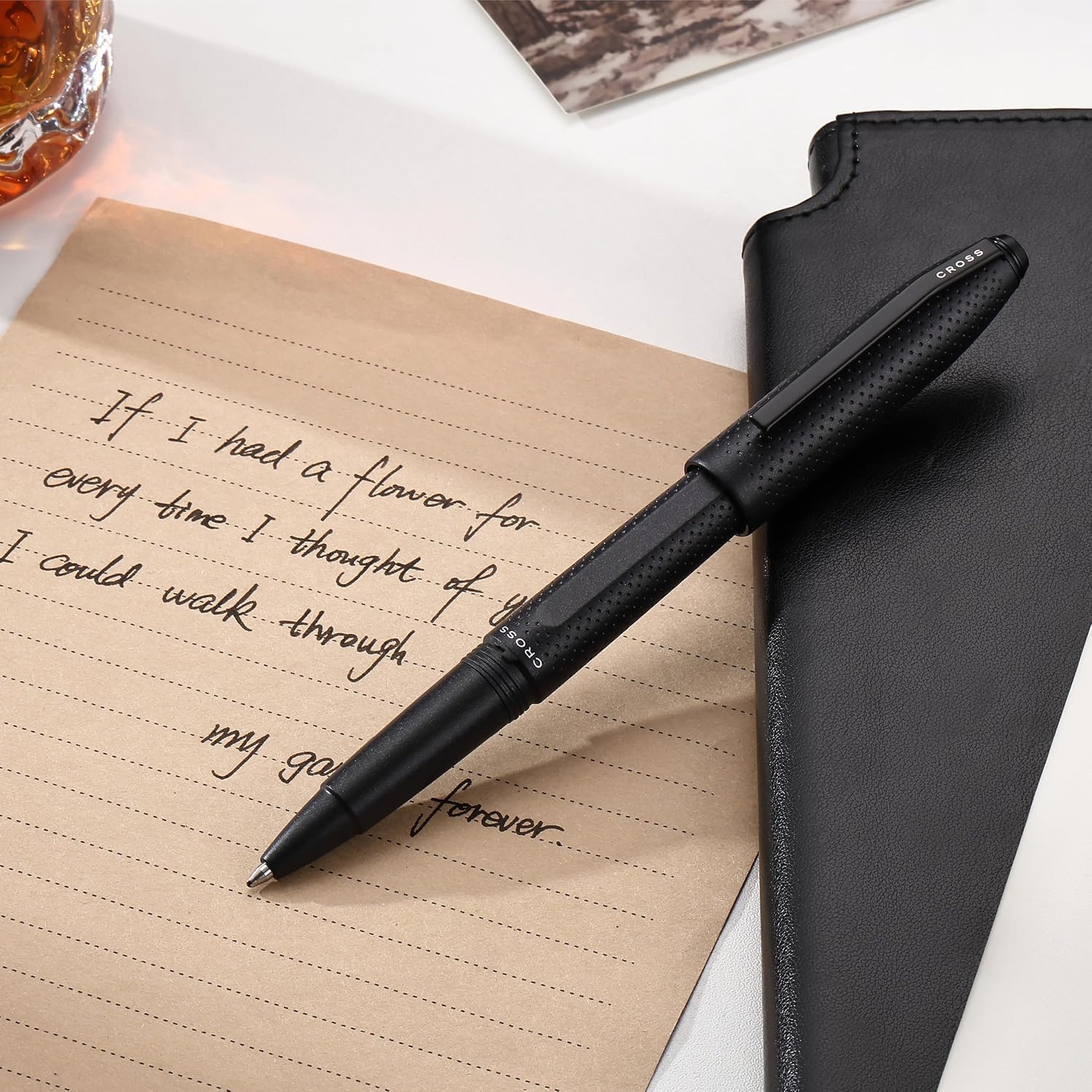 Cross Prism Obsidian Black Resin with Polished Black Appointments Rollerball Pen
