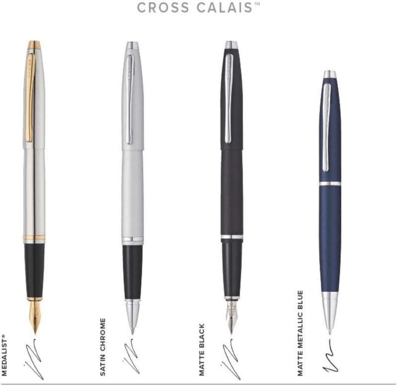 Cross Calais Medalist Medium Stainless Steel Nib Fountain Pen