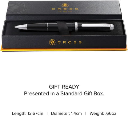 Cross Lume Obsidian Black with Polished Chrome Appointments Ballpoint Pen