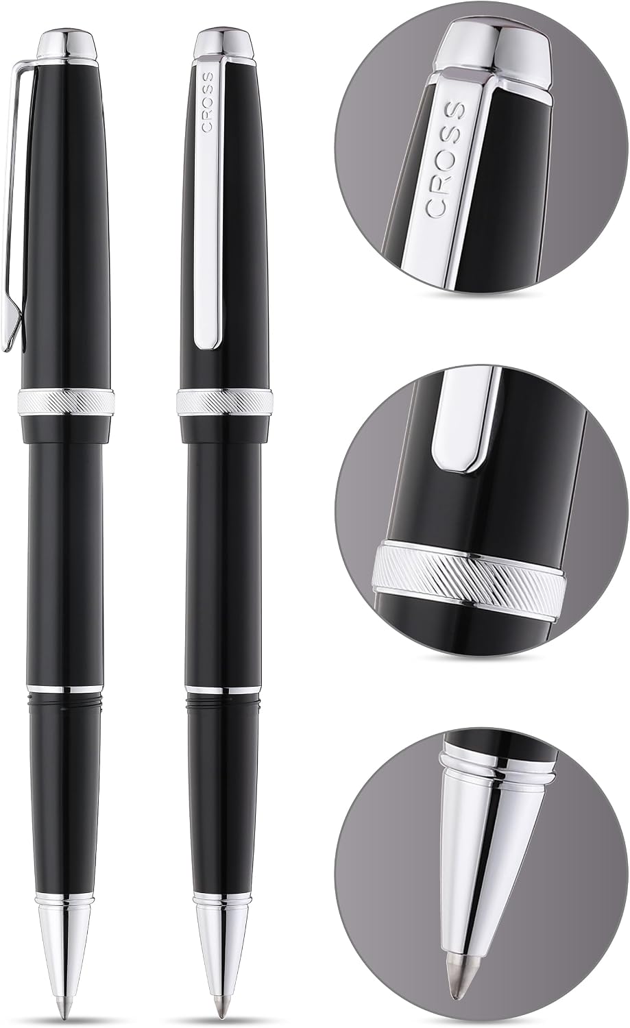 Cross Lume Obsidian Black with Polished Chrome Appointments Ballpoint Pen