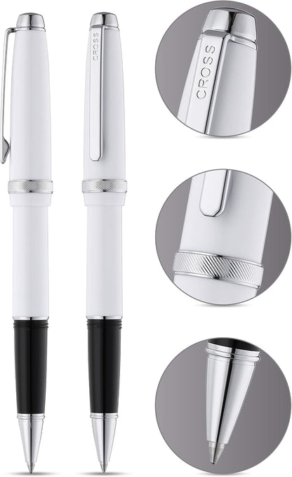 Cross Lume Porcelain White with Polished Chrome Appointments Ballpoint Pen