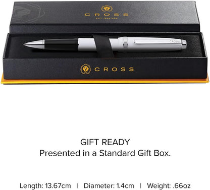 Cross Lume Porcelain White with Polished Chrome Appointments Ballpoint Pen