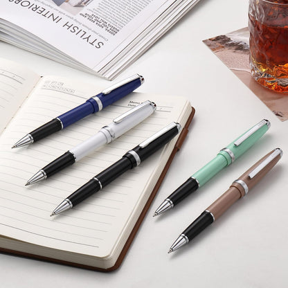 Cross Lume Porcelain White with Polished Chrome Appointments Ballpoint Pen