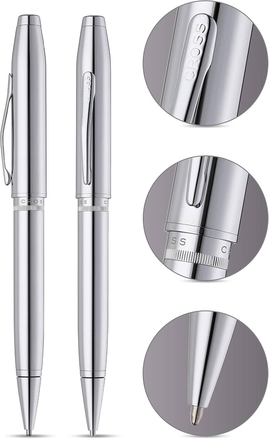 Cross Foundry Polished Chrome with Polished Chrome Appointments Ballpoint Pen