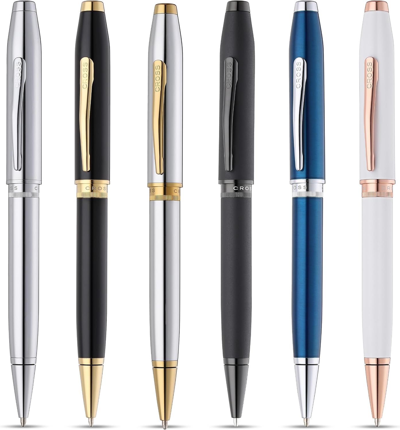 Cross Foundry Polished Chrome with PVD Gold Appointments Ballpoint Pen