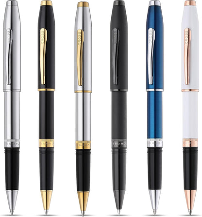 Cross Foundry Polished Chrome with PVD Gold Appointments Rollerball Pen