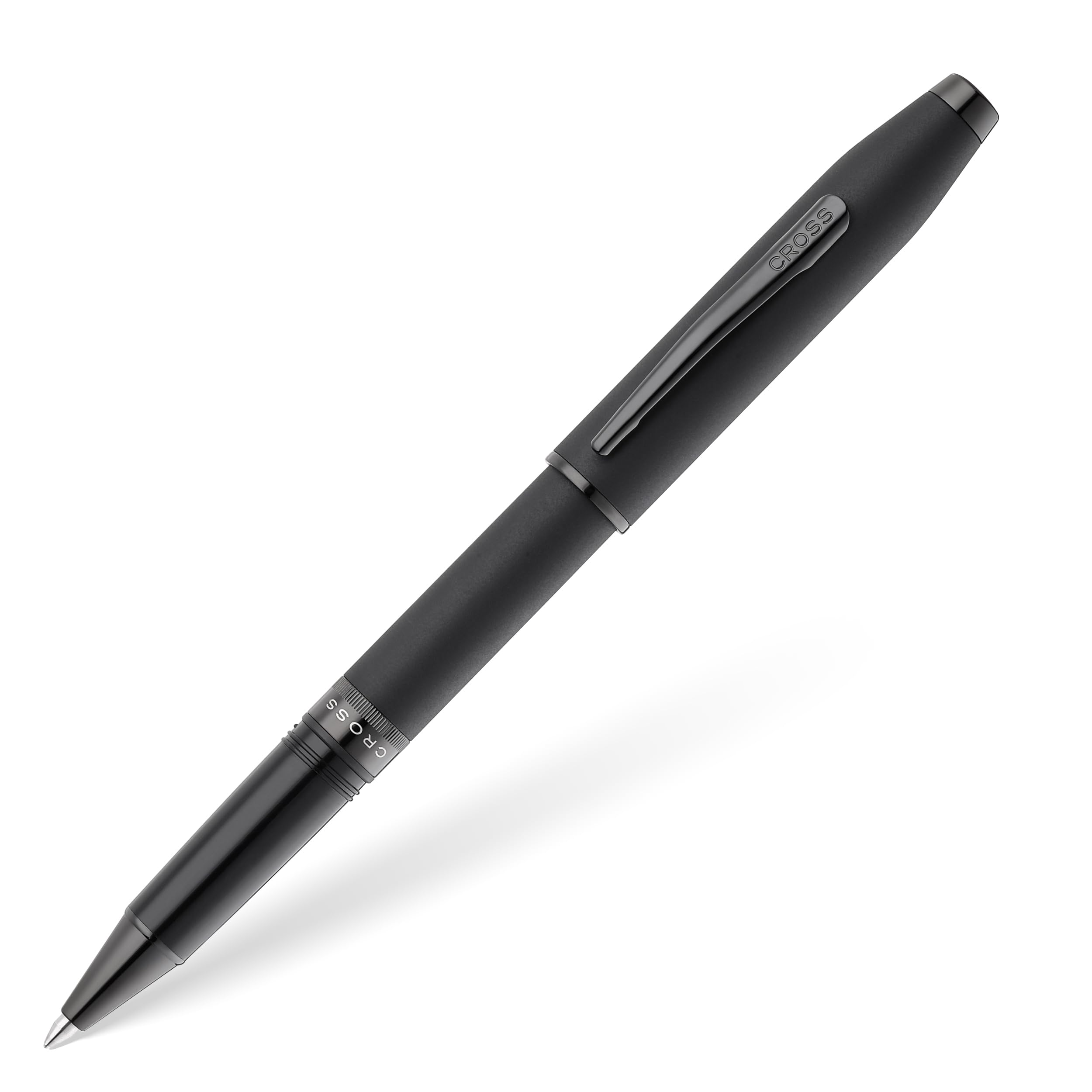 Cross Foundry Matte Black Lacquer with PVD Black Appointments Rollerball Pen