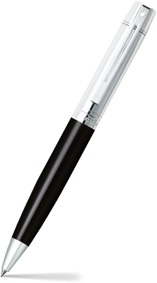 Sheaffer Gift Pack | Set of Fountain Pen + Ballpoint Pen | 300 E9314 Glossy Black Barrel Chrome Cap with Chrome Trim
