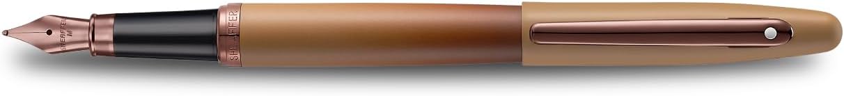 Sheaffer VFM 9428 Coffee Edition Matt Brown Fountain Pen with Regal Brown PVD Trims - Medium
