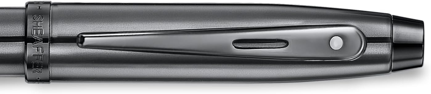 Sheaffer 100 x Rollerball Pens | E9375 Ionic Glossy Grey with PVD Edges | Premium Rollerball Pen