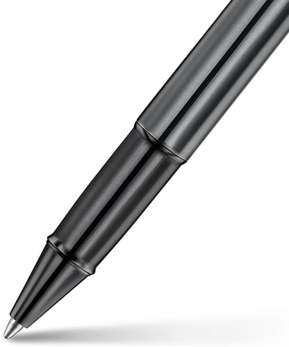 Sheaffer 100 x Rollerball Pens | E9375 Ionic Glossy Grey with PVD Edges | Premium Rollerball Pen
