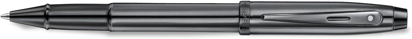 Sheaffer 100 x Rollerball Pens | E9375 Ionic Glossy Grey with PVD Edges | Premium Rollerball Pen