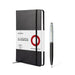 Sheaffer Gift Set 100 | G9313 Glossy Black Barrel Brushed Chrome Cap Ballpoint Pen with Medium Notebook | Premium Gift Set