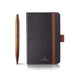 Sheaffer VFM Gift Set 9428 Coffee Edition Ballpoint Pen with Regal Brown PVD Trims and Small Notebook - Matt Brown