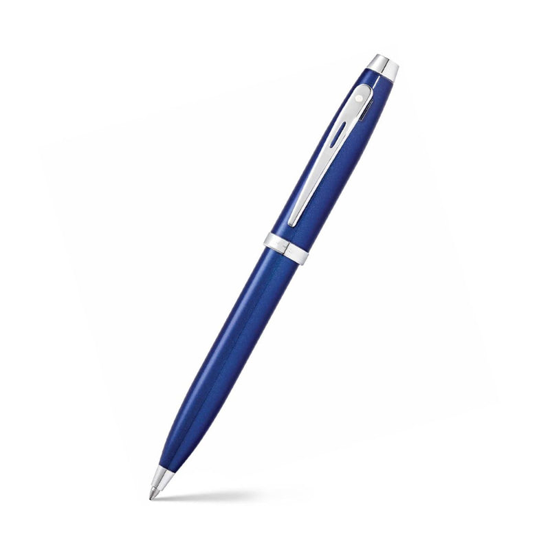 Sheaffer 100 - Refillable rollerball pen, glossy black lacquer, plated chrome trim