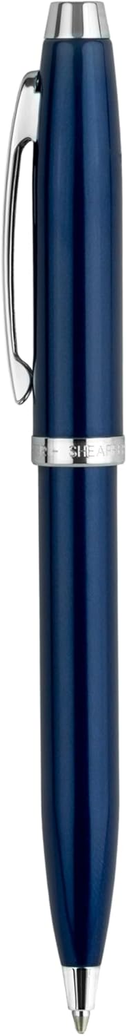 Sheaffer 100 - Refillable rollerball pen, glossy black lacquer, plated chrome trim