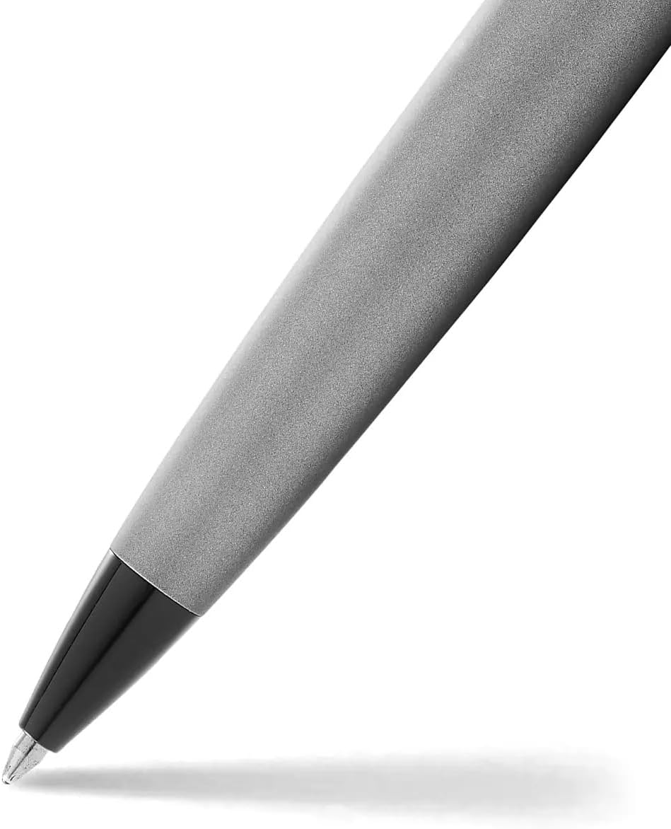 Sheaffer 300 9345 Matte Grey Ballpoint Pen with Polished Black Trims