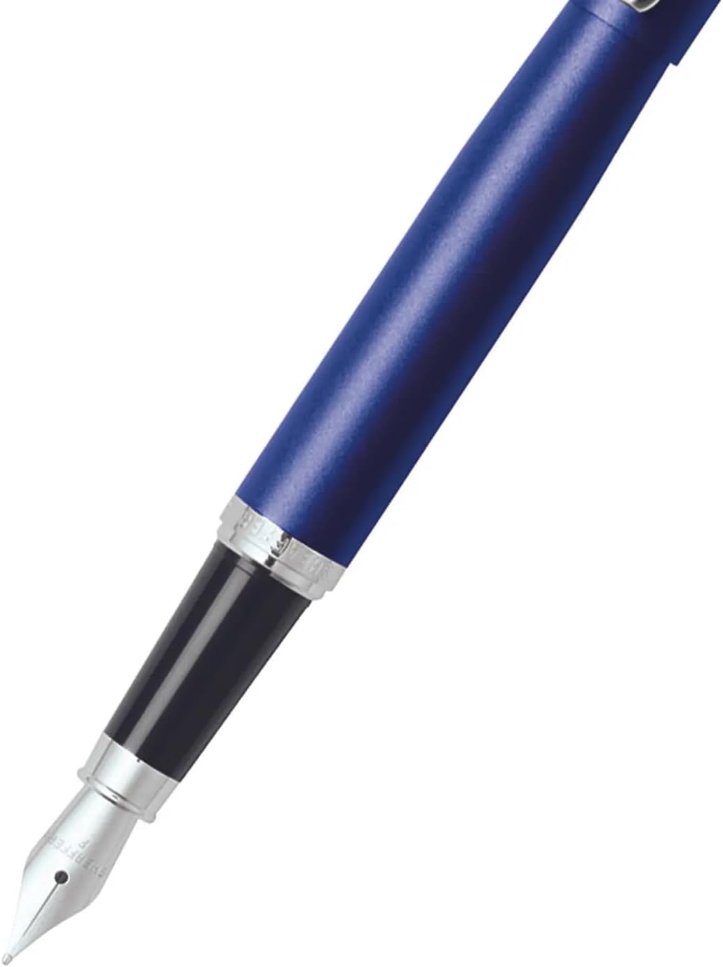 Sheaffer VFM Nickel Plate Trim Fountain Ballpoint Kit - Neon Blue