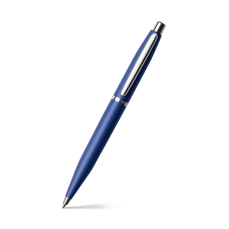 Sheaffer VFM - Refillable ballpoint pen, neon blue finish, nickel plate trim