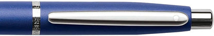 Sheaffer VFM - Refillable ballpoint pen, neon blue finish, nickel plate trim