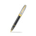 Sheaffer Legacy 9065 Fountain Pen, Bi-Color Black Tuxedo Medalist, 14KT PVD Gold Medium Inlaid Nib, with Leather Pouch and Luxury Gift Box