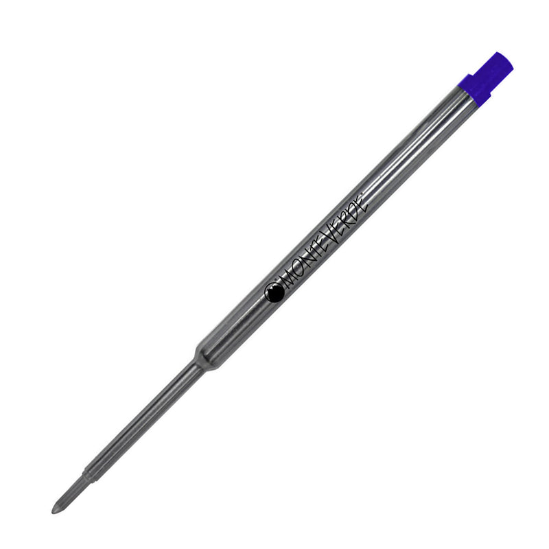 MonteVerde Ballpoint Soft Roll Refill for Waterman Ballpoint Pens - Blue, Medium Point (Pack of 2