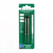 Monteverde Broad Point Capless Ceramic Gel Refill for Parker Ballpoint Pens - Black (Pack of 2